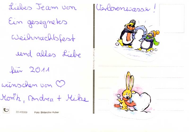 Weihnachtsgruß von Moritz